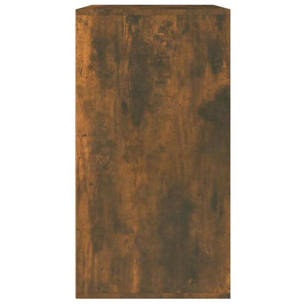 The Living Store Cosmeticakast Gerookt Eiken - 80x40x75cm - Met lade en vakken