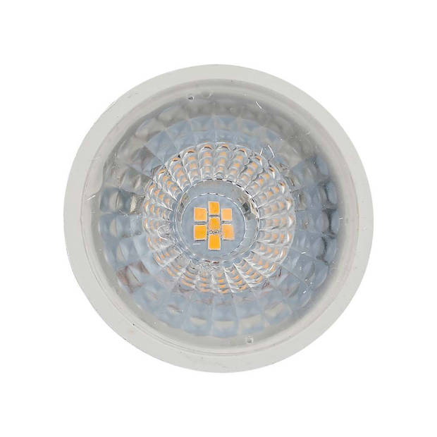 V-TAC VT-247D-N GU10 Dimbare LED Spots - Lens 110° - Samsung - IP20 - Wit - 6W - 445 Lumen - 3000K - 5 Jaar