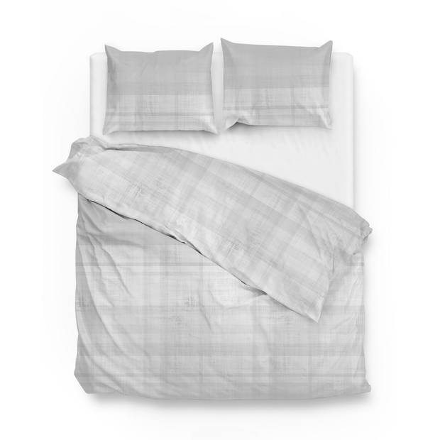 Zo Home Dekbedovertrek Flanel Marley - cloud grey 240x200/220cm