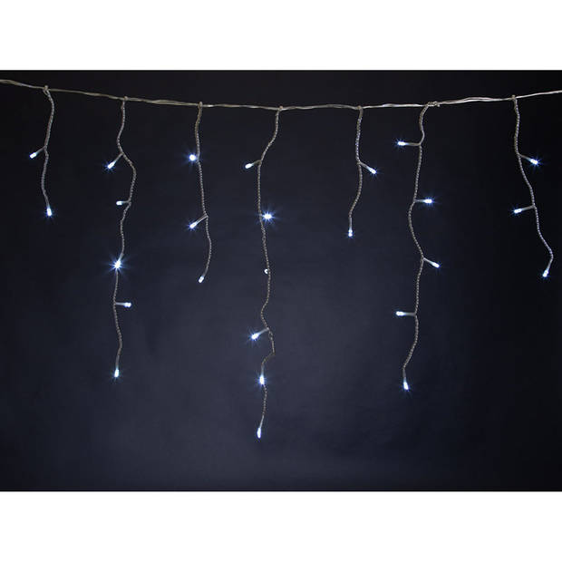 Vellight Ijspegel Kerstverlichting – 4 x 0.6 M - 144 LED's – wit - Binnen & Buiten