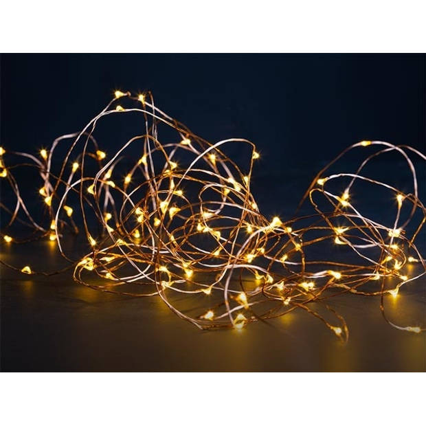 Kerstverlichting - 12m - 120 LED's - Warmwit - Binnen