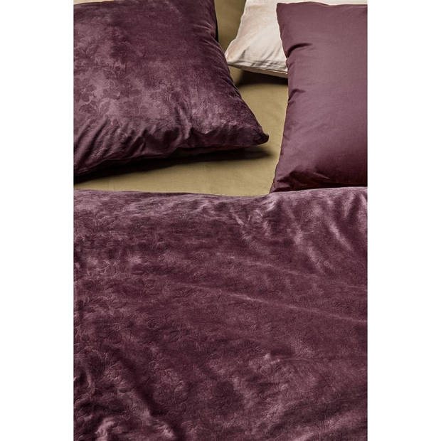 At Home By Beddinghouse Forgotten - Aubergine-1-persoons (140 x 200/220 cm)