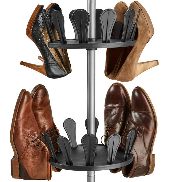 tectake schoenencarrousel - voor 96 schoenen - 402645