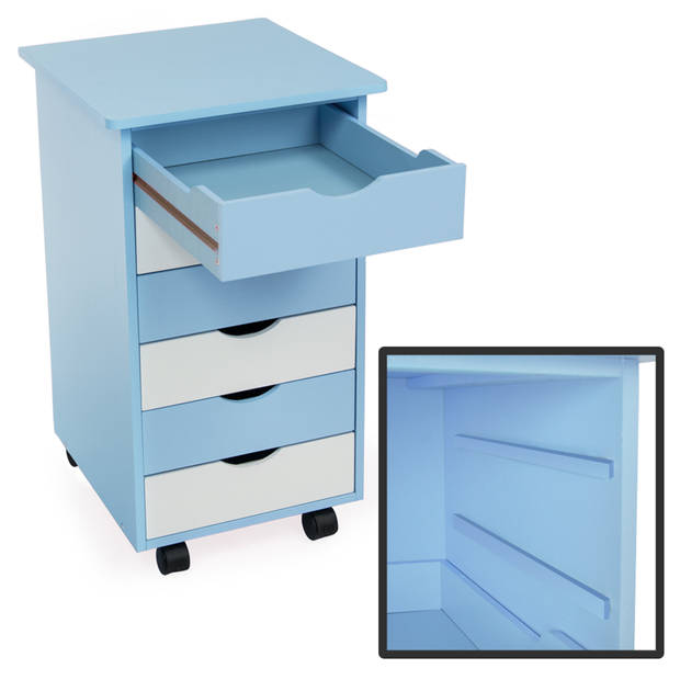 tectake® - Ladeblok - Blauw - 400925