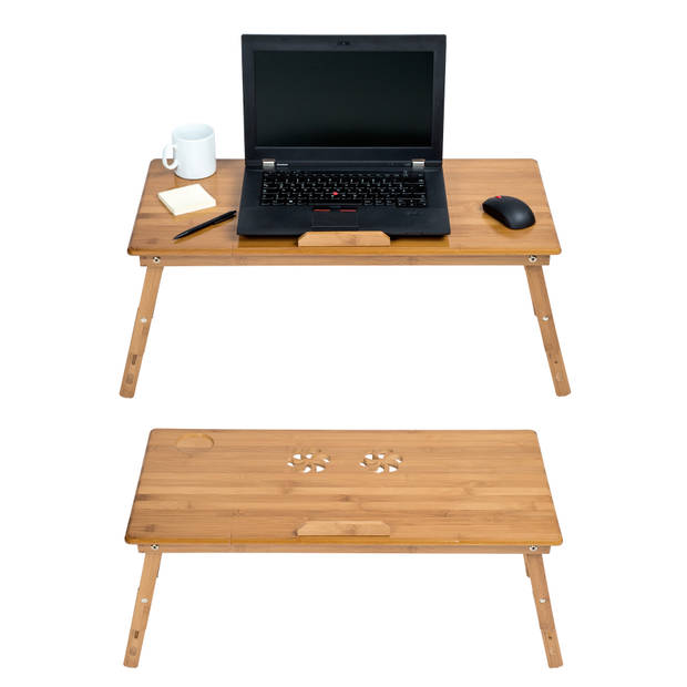 Houten laptoptafel laptop table voor op bed 401654