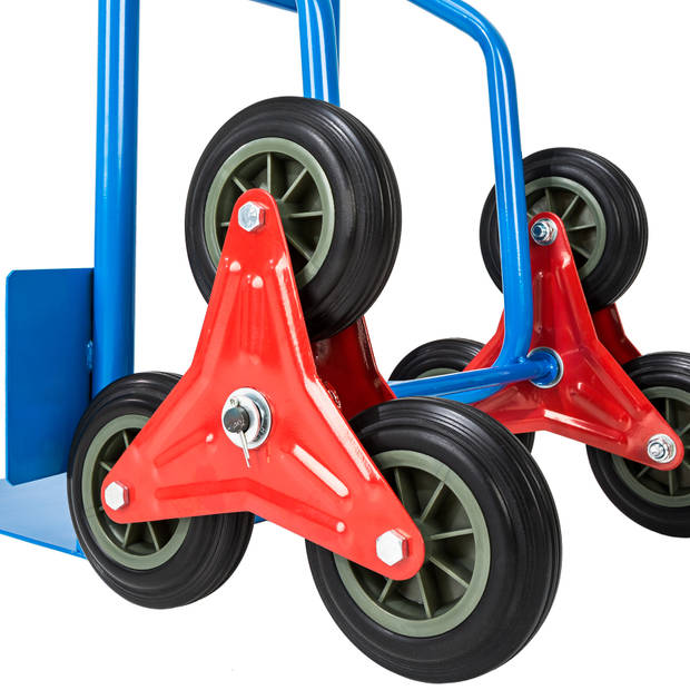 tectake - trapsteekwagen - blauw - tot 100 kg - 402451