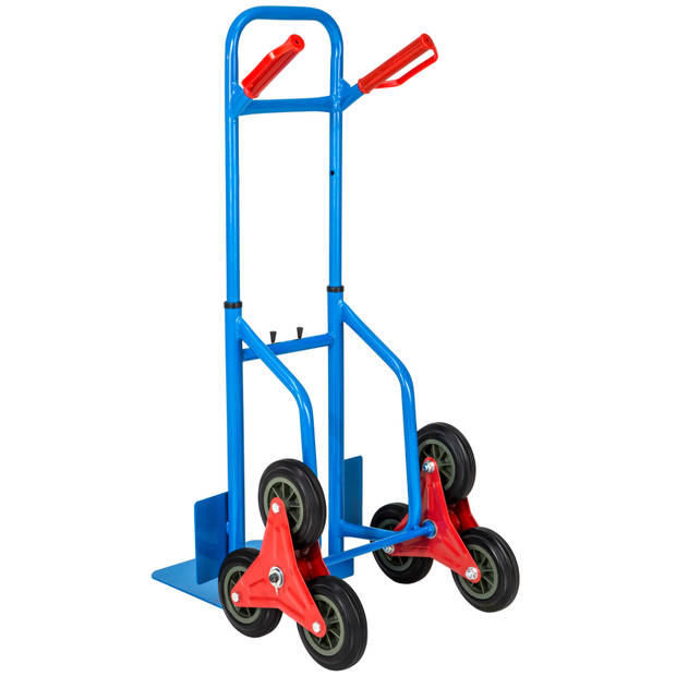 tectake - trapsteekwagen - blauw - tot 100 kg - 402451