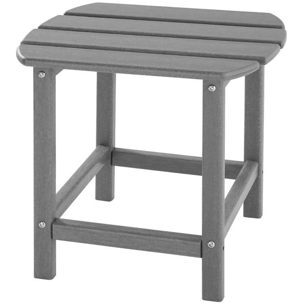 tectake - set tuinstoelen met tafeltje - "Janis"- grijs - 404621