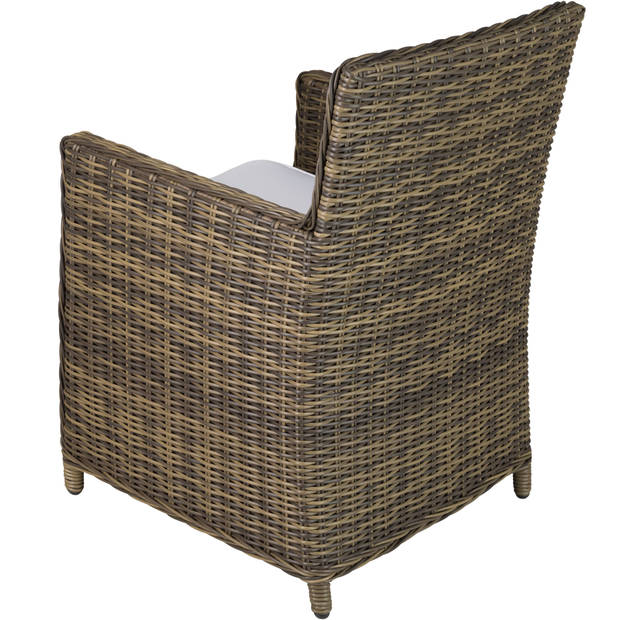 tectake - set van 4 luxe Wicker tuinstoelel - Saint Tropez - 404633