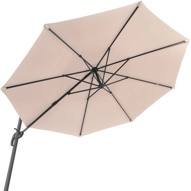 tectake - parasol Daria beige - 403133 - met beschermhoes
