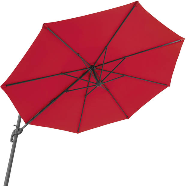 tectake - parasol Daria wijnrood - 403135- met beschermhoes