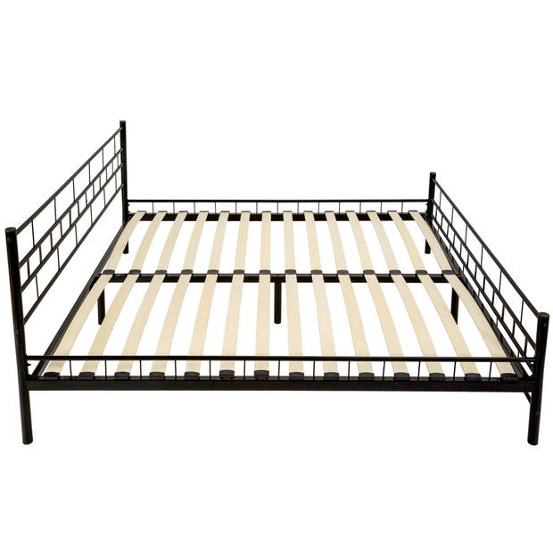 Bedframe metalen bed frame met lattenbodem 200*180 cm 401720