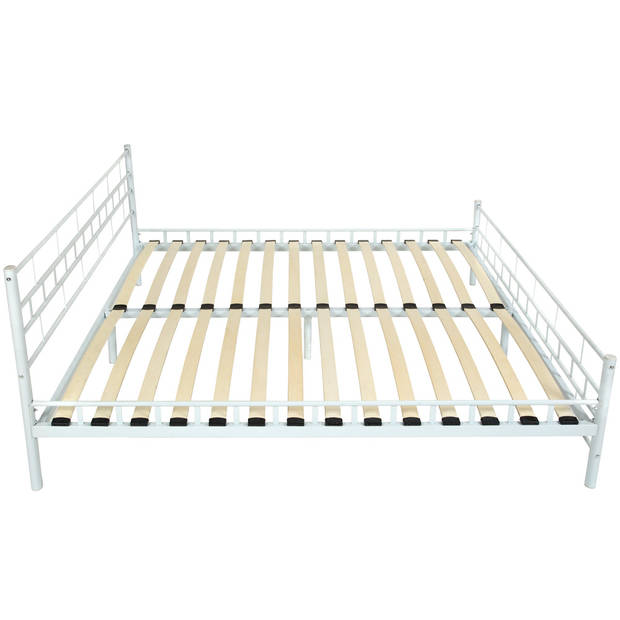 Bedframe metalen bed frame met lattenbodem 200*180 cm 401722