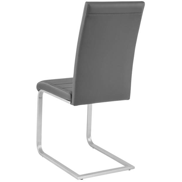 tectake - set van 2 eetkamerstoelen Bettina grijs - 402551