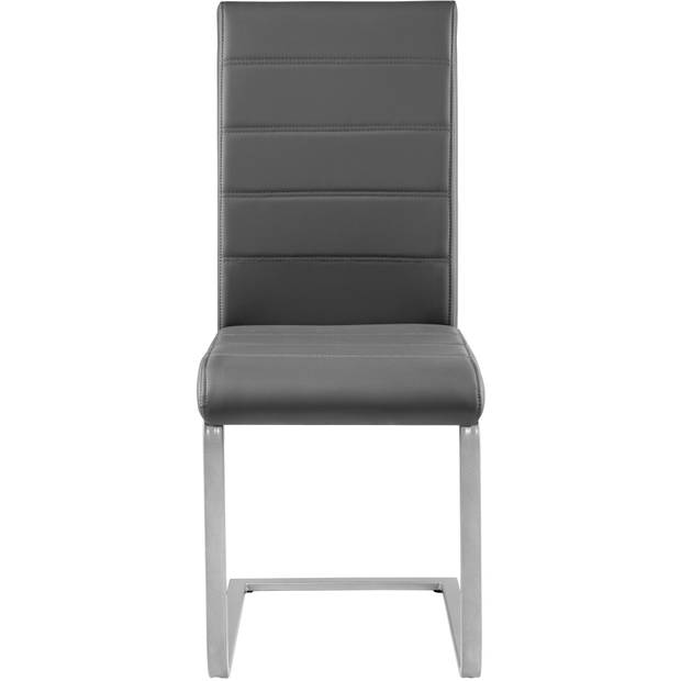 tectake - set van 2 eetkamerstoelen Bettina grijs - 402551