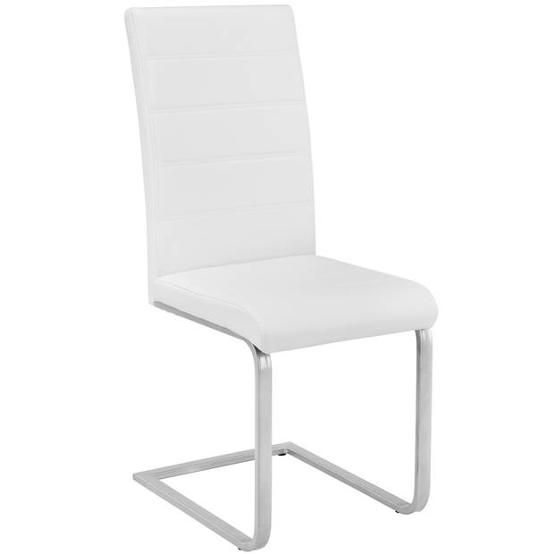 tectake - set van 2 eetkamerstoelen Bettina wit - 402550