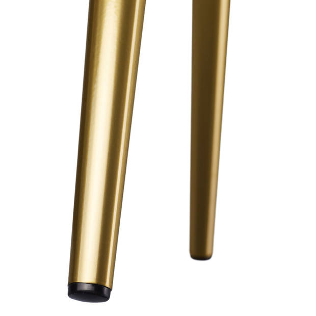 tectake - 8x Stoel Marilyn fluweellook goud donkergrijs/goud SKU: 404013