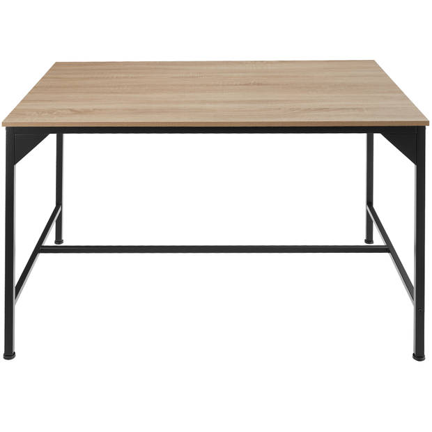 tectake - Eettafel Belfast industrieel lichtbruin - 120 x 75 x 75 cm - 404345