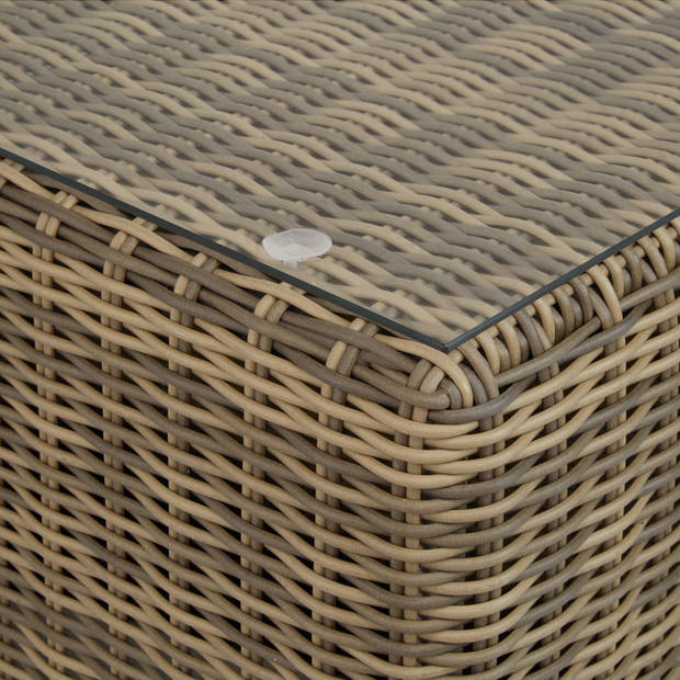 tectake - wicker loungeset San Domino bruin - 403168