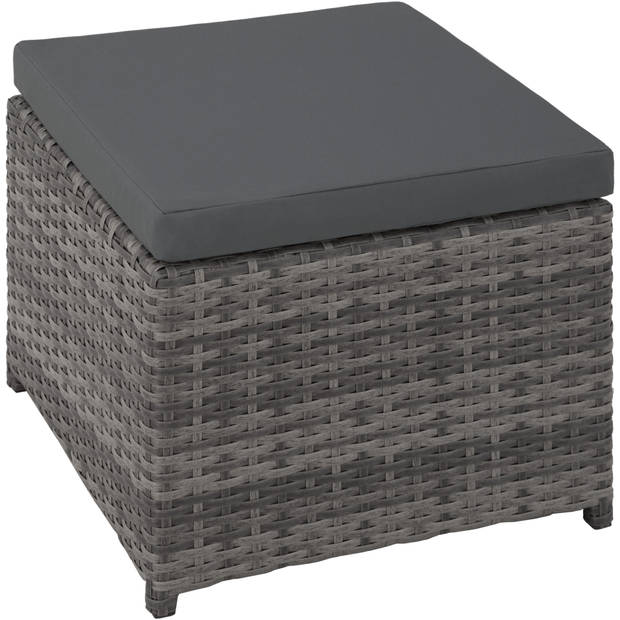 tectake -zitgroep New York-Wicker tuinset-grijs-403821