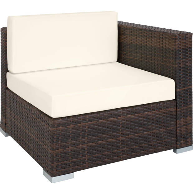 tectake -loungeset Marbella- Wicker Tuinset- bruin mix - 403837