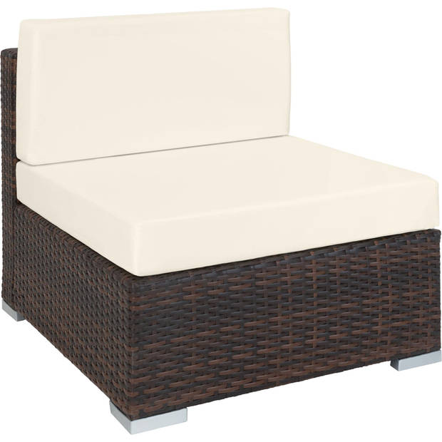 tectake -loungeset Marbella- Wicker Tuinset- bruin mix - 403837