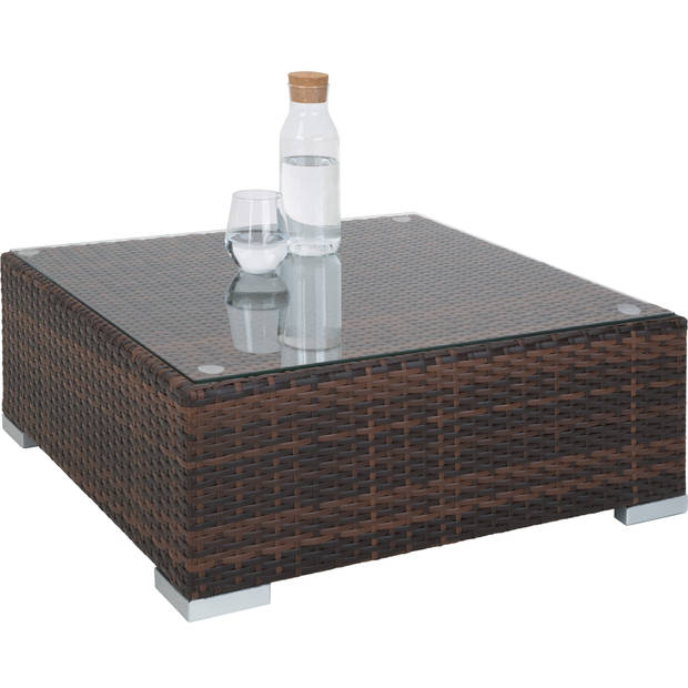 tectake -loungeset Marbella- Wicker Tuinset- bruin mix - 403837