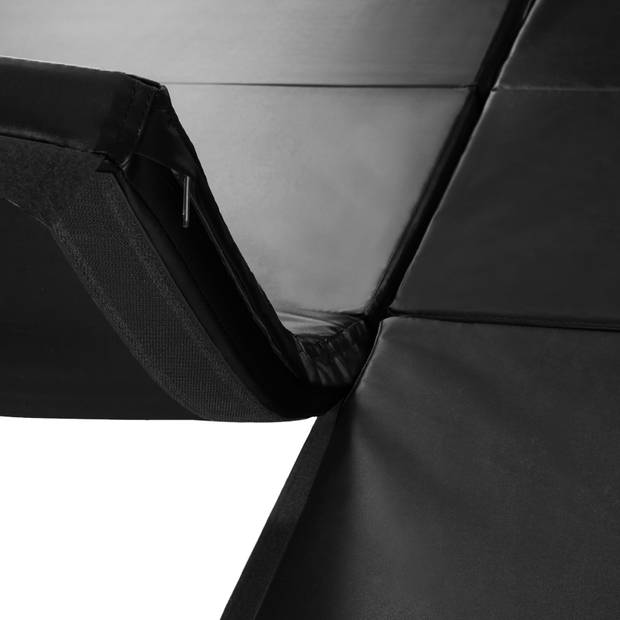 tectake - Gymmat gymnastiekmat - afm 240 x 120 x 5 cm - zwart - 403638