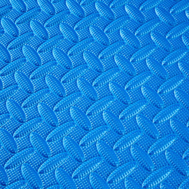 tectake - Set van 12 beschermingsmatten blauw - 3,8 m2 - 402654