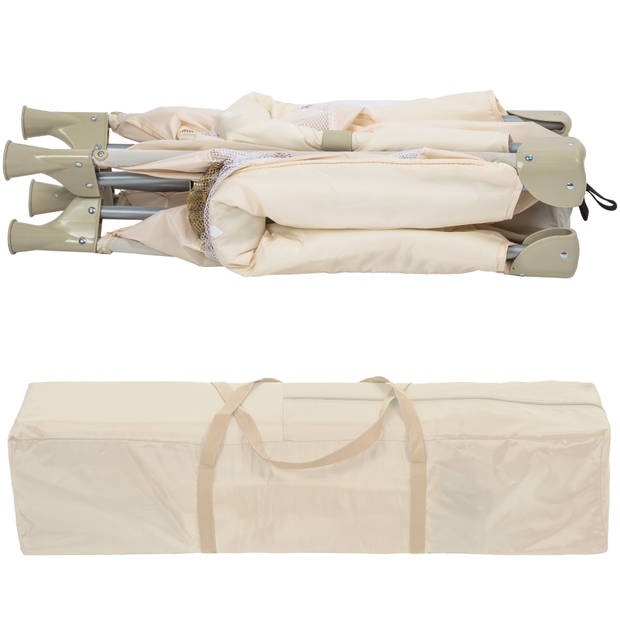 tectake babybox reisbox opklapbaar Tommy reisbed - beige - 402208