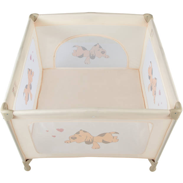 tectake babybox reisbox opklapbaar Tommy reisbed - beige - 402208