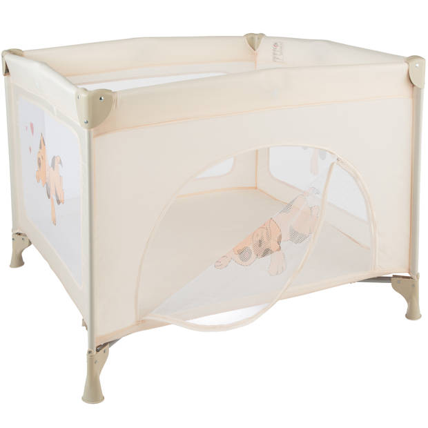 tectake babybox reisbox opklapbaar Tommy reisbed - beige - 402208