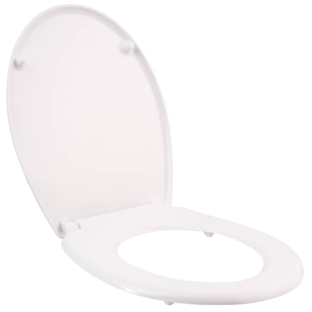 tectake - WC bril - toiletbril - soft close - premium - wit - 402256