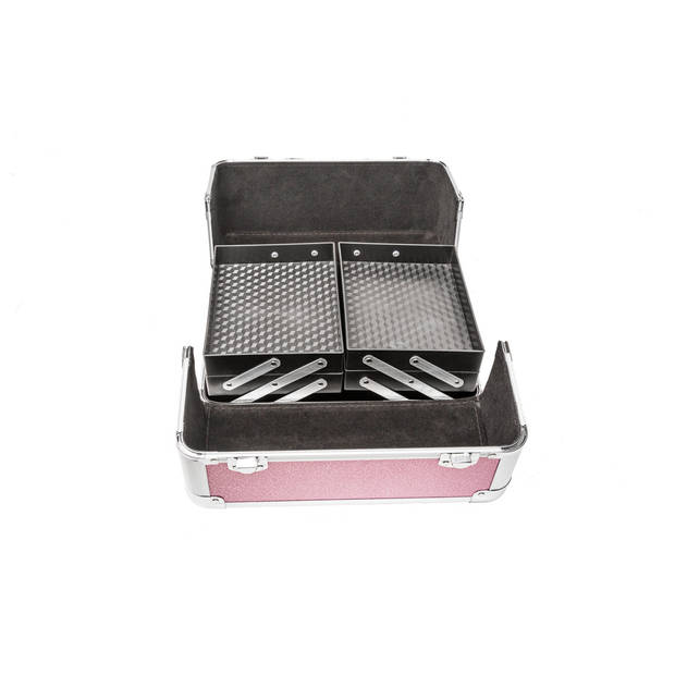 tectake® - Beautycase - Afsluitbaar - Roze - 401069