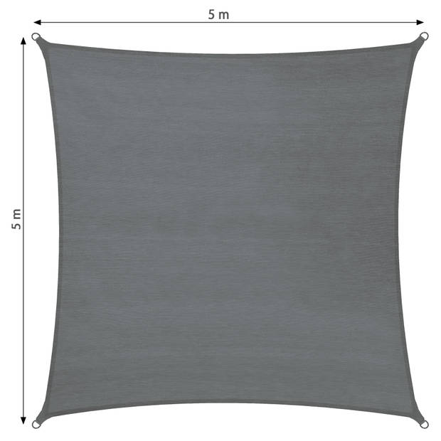 tectake - Vierkant zonneluifel van polyethyleen, variant 2 500 x 500 cm SKU: 403888