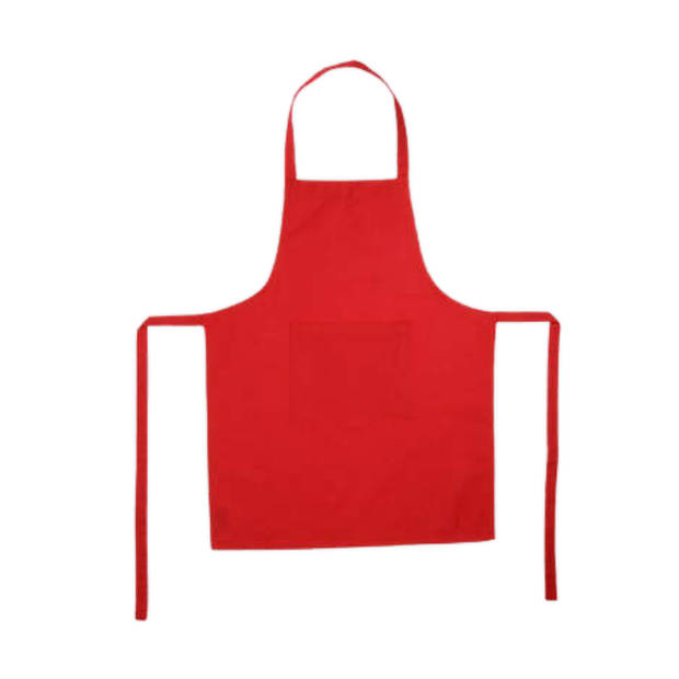 Orange85 Schort - Rood - Kookschort - BBQ - Koken - Katoen - Man - Vrouw