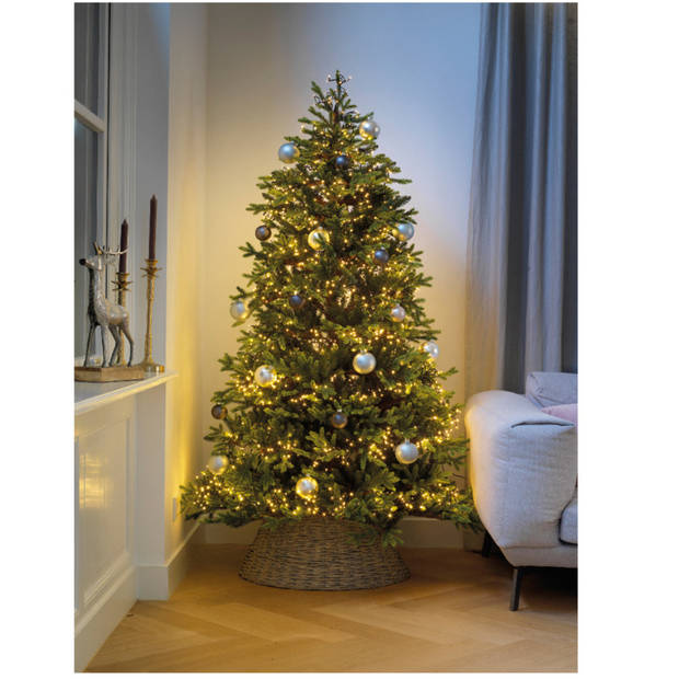 Clusterverlichting warm wit buiten 768 lampjes 600 cm inclusief timer en dimmer - Kerstverlichting kerstboom