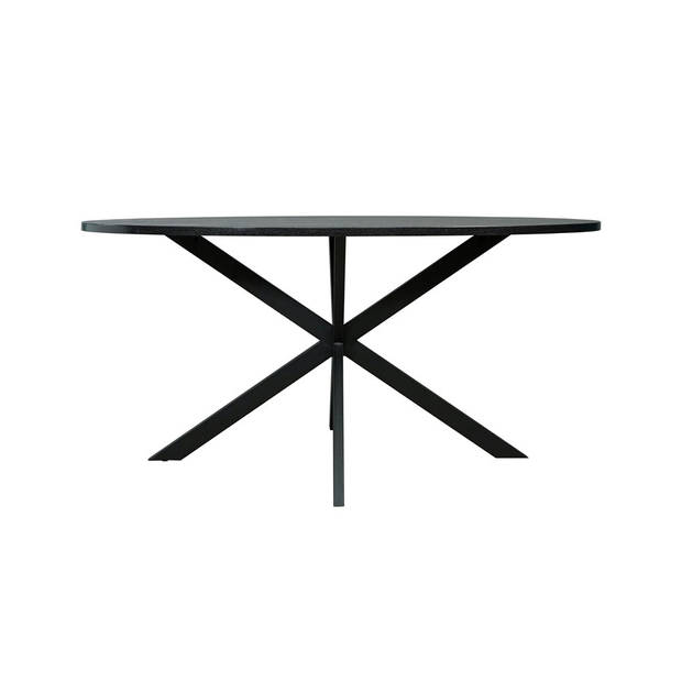 Eettafel ovaal 160cm Rato zwart ovale tafel x