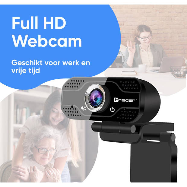 Webcam - Voor pc - Met Microfoon - Full HD