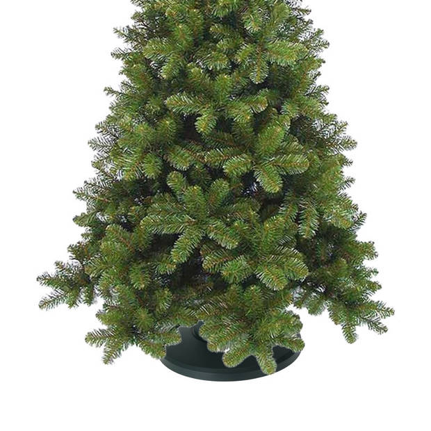 Kerstboomstandaard kunststof groen rond voor een kerstboom tot 210 cm - Kerstboom standaarden