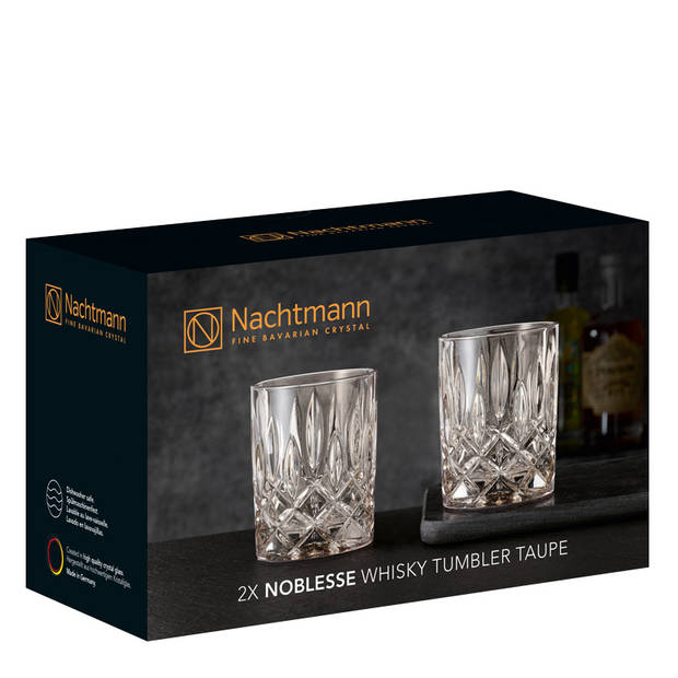 Nachtmann Whiskey Glazen Noblesse Taupe 295 ml - 2 Stuks