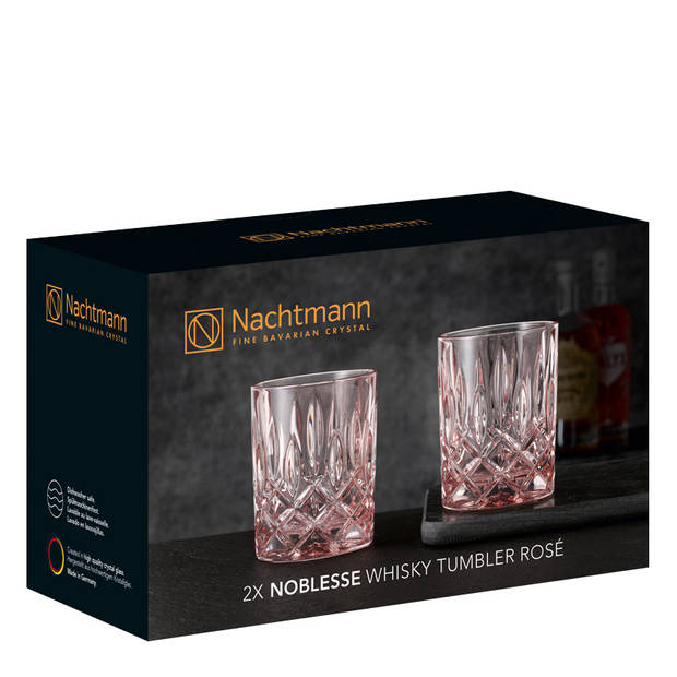 Nachtmann Whiskey Glazen Noblesse Rosé 295 ml - 2 Stuks