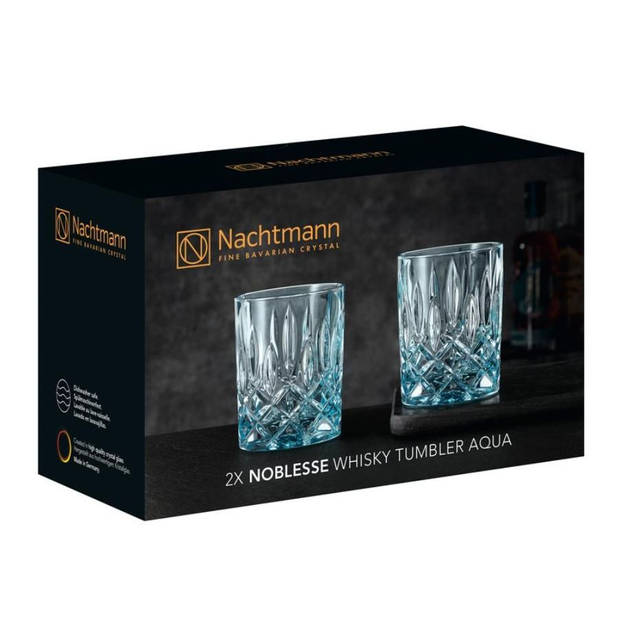 Nachtmann Whiskey Glazen Noblesse - Aqua - 295 ml - 2 stuks