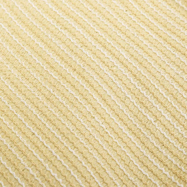 vidaXL Zonnezeil 160 g/m² 4/5x3 m HDPE beige