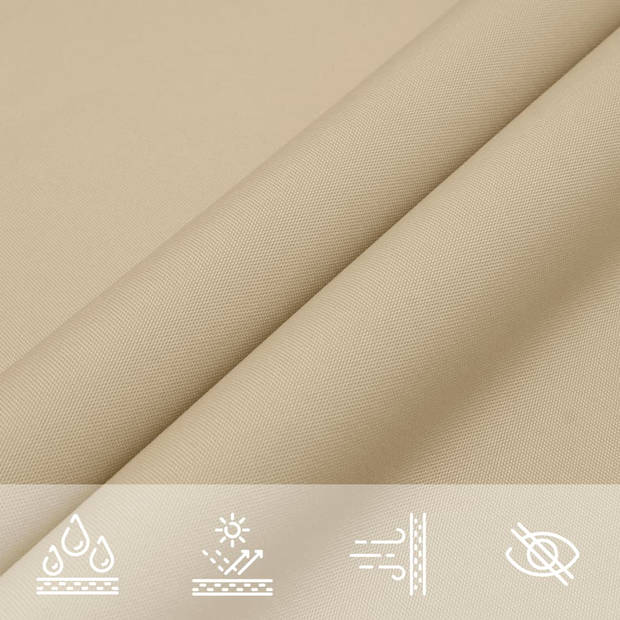 vidaXL Zonnezeil 7x5x5 m 100% polyester oxford beige