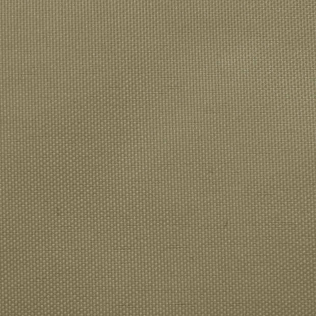 vidaXL Zonnescherm driehoekig 3x4x4 m oxford stof beige