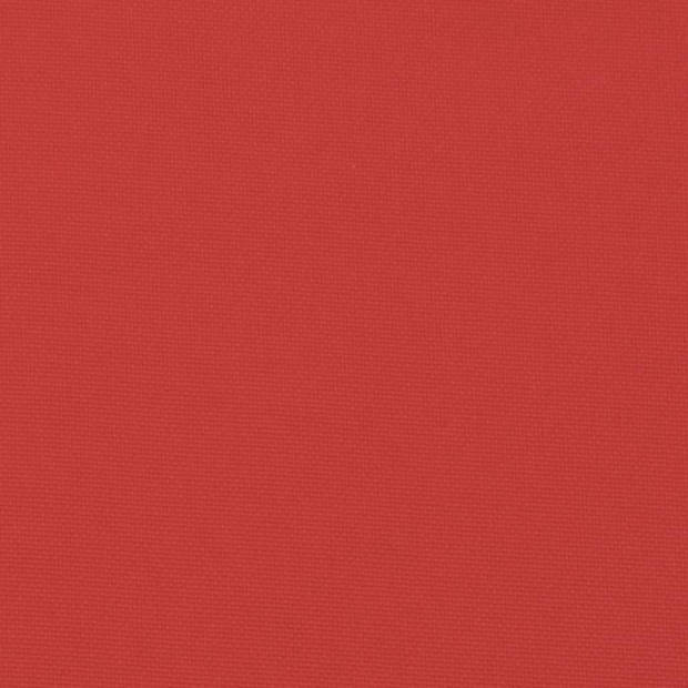 The Living Store Palletkussen - Polyester - 60 x 60 x 12 cm - Rood