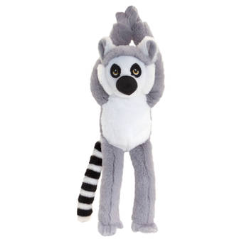 Pluche knuffel dier ringstaart maki aap 55 cm - Knuffeldier