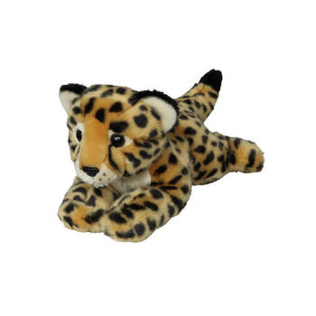 Pluche dieren knuffels Cheetah/jachtluipaard van 33 cm - Knuffeldier