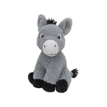 Pluche dieren knuffels Ezel van 24 cm - Knuffel boederijdieren